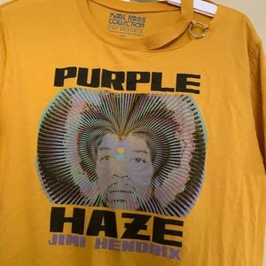 graphic band t shirt